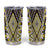 Yellow Aotearoa Tukutuku and Poutama Motif Tumbler Cup