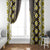 Yellow Aotearoa Tukutuku and Poutama Motif Window Curtain