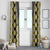 Yellow Aotearoa Tukutuku and Poutama Motif Window Curtain