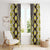 Yellow Aotearoa Tukutuku and Poutama Motif Window Curtain