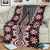 Red Aotearoa Tukutuku and Poutama Motif Blanket