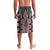 Red Aotearoa Tukutuku and Poutama Motif Lavalava