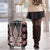 Red Aotearoa Tukutuku and Poutama Motif Luggage Cover