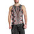 Red Aotearoa Tukutuku and Poutama Motif Men Tank Top