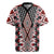 Red Aotearoa Tukutuku and Poutama Motif Rugby Jersey