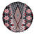 Red Aotearoa Tukutuku and Poutama Motif Spare Tire Cover