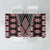 Red Aotearoa Tukutuku and Poutama Motif Tablecloth