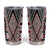 Red Aotearoa Tukutuku and Poutama Motif Tumbler Cup