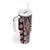 Red Aotearoa Tukutuku and Poutama Motif Tumbler With Handle