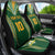 Custom Cook Islands Rugby League Car Seat Cover Tatau Tribal Pattern-Special Edition Green Color