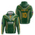 Custom Cook Islands Rugby League Hoodie Tatau Tribal Pattern-Special Edition Green Color