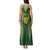 Custom Cook Islands Rugby League Tank Maxi Dress Tatau Tribal Pattern-Special Edition Green Color