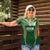 Custom Cook Islands Rugby League Women Polo Shirt Tatau Tribal Pattern-Special Edition Green Color