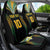 Custom Cook Islands Rugby League Car Seat Cover Tatau Tribal Pattern-Special Edition Black Color