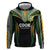 Custom Cook Islands Rugby League Hoodie Tatau Tribal Pattern-Special Edition Black Color