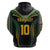 Custom Cook Islands Rugby League Hoodie Tatau Tribal Pattern-Special Edition Black Color