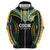 Custom Cook Islands Rugby League Hoodie Tatau Tribal Pattern-Special Edition Black Color