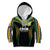 Custom Cook Islands Rugby League Kid Hoodie Tatau Tribal Pattern-Special Edition Black Color