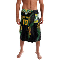 Custom Cook Islands Rugby League Lavalava Tatau Tribal Pattern-Special Edition Black Color LT03 Green-Black - Polynesian Pride
