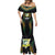 Custom Cook Islands Rugby League Mermaid Dress Tatau Tribal Pattern-Special Edition Black Color