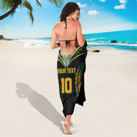 Custom Cook Islands Rugby League Sarong Tatau Tribal Pattern-Special Edition Black Color LT03 - Polynesian Pride