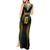 Custom Cook Islands Rugby League Tank Maxi Dress Tatau Tribal Pattern-Special Edition Black Color