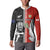 Custom Tonga and New Zealand Rugby Button Sweatshirt Maori Mix Ngatu Pattern