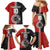 Custom Tonga and New Zealand Rugby Family Matching Mermaid Dress and Hawaiian Shirt Maori Mix Ngatu Pattern