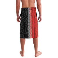 Custom Tonga and New Zealand Rugby Lavalava Maori Mix Ngatu Pattern LT03 - Polynesian Pride