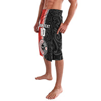 Custom Tonga and New Zealand Rugby Lavalava Maori Mix Ngatu Pattern LT03 - Polynesian Pride