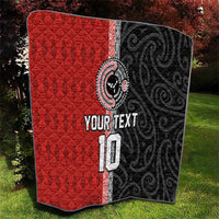 Custom Tonga and New Zealand Rugby Quilt Maori Mix Ngatu Pattern LT03 - Polynesian Pride