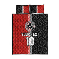 Custom Tonga and New Zealand Rugby Quilt Bed Set Maori Mix Ngatu Pattern LT03 - Polynesian Pride