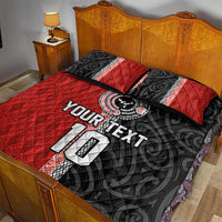 Custom Tonga and New Zealand Rugby Quilt Bed Set Maori Mix Ngatu Pattern LT03 - Polynesian Pride