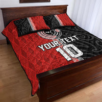 Custom Tonga and New Zealand Rugby Quilt Bed Set Maori Mix Ngatu Pattern LT03 - Polynesian Pride