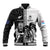 Custom Fiji and New Zealand Rugby Baseball Jacket Tapa Mix Maori Pattern