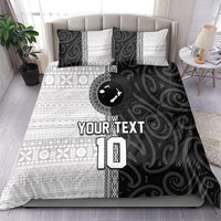 Custom Fiji and New Zealand Rugby Bedding Set Tapa Mix Maori Pattern LT03 - Polynesian Pride