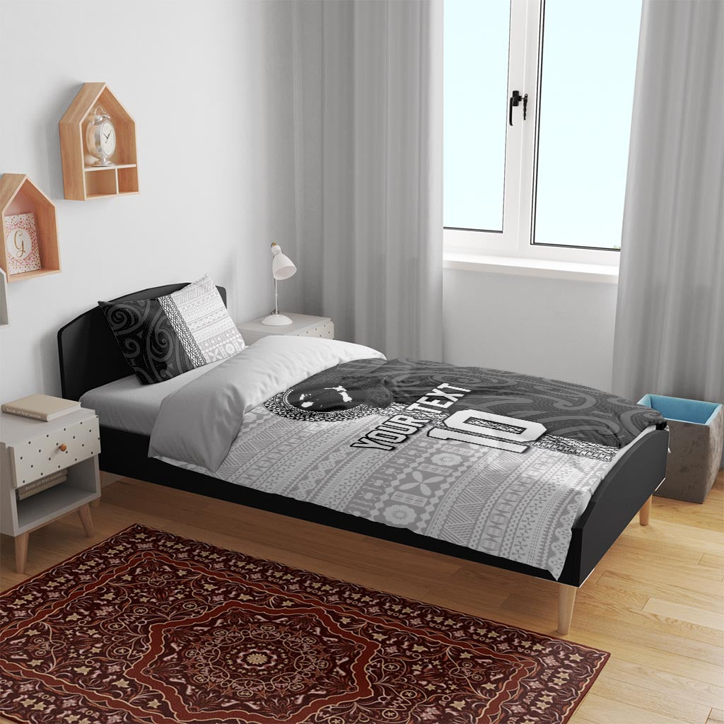 Custom Fiji and New Zealand Rugby Bedding Set Tapa Mix Maori Pattern LT03 - Polynesian Pride