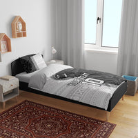 Custom Fiji and New Zealand Rugby Bedding Set Tapa Mix Maori Pattern LT03 - Polynesian Pride