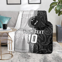 Custom Fiji and New Zealand Rugby Blanket Tapa Mix Maori Pattern LT03 - Polynesian Pride