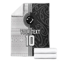 Custom Fiji and New Zealand Rugby Blanket Tapa Mix Maori Pattern LT03 - Polynesian Pride