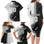 Custom Fiji and New Zealand Rugby Family Matching Long Sleeve Bodycon Dress and Hawaiian Shirt Tapa Mix Maori Pattern