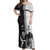 Custom Fiji and New Zealand Rugby Off Shoulder Maxi Dress Tapa Mix Maori Pattern