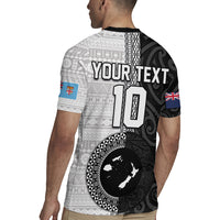 Custom Fiji and New Zealand Rugby Rugby Jersey Tapa Mix Maori Pattern LT03 - Polynesian Pride