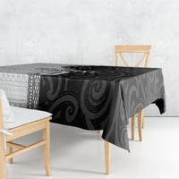 Custom Fiji and New Zealand Rugby Tablecloth Tapa Mix Maori Pattern LT03 - Polynesian Pride