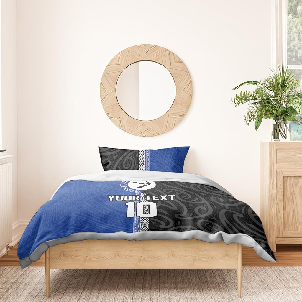 Custom Samoa and New Zealand Rugby Bedding Set Teuila Samoan and Maori Warrior LT03 - Polynesian Pride
