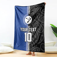 Custom Samoa and New Zealand Rugby Blanket Teuila Samoan and Maori Warrior LT03 - Polynesian Pride