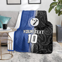 Custom Samoa and New Zealand Rugby Blanket Teuila Samoan and Maori Warrior LT03 - Polynesian Pride