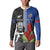 Custom Samoa and New Zealand Rugby Button Sweatshirt Teuila Samoan and Maori Warrior