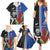 Custom Samoa and New Zealand Rugby Family Matching Summer Maxi Dress and Hawaiian Shirt Teuila Samoan and Maori Warrior