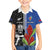 Custom Samoa and New Zealand Rugby Kid Hawaiian Shirt Teuila Samoan and Maori Warrior